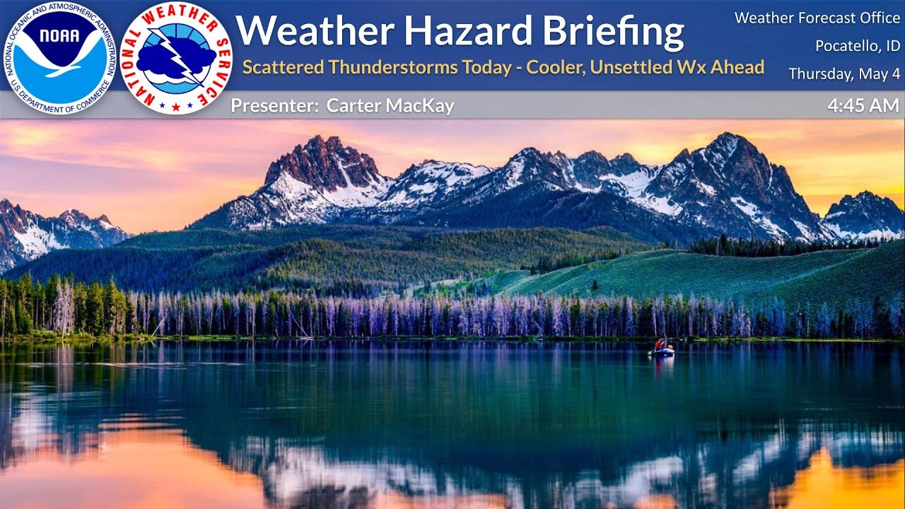 05/04/23 Hazard Briefing - Severe Thunderstorms Possible Today - Cooler ...