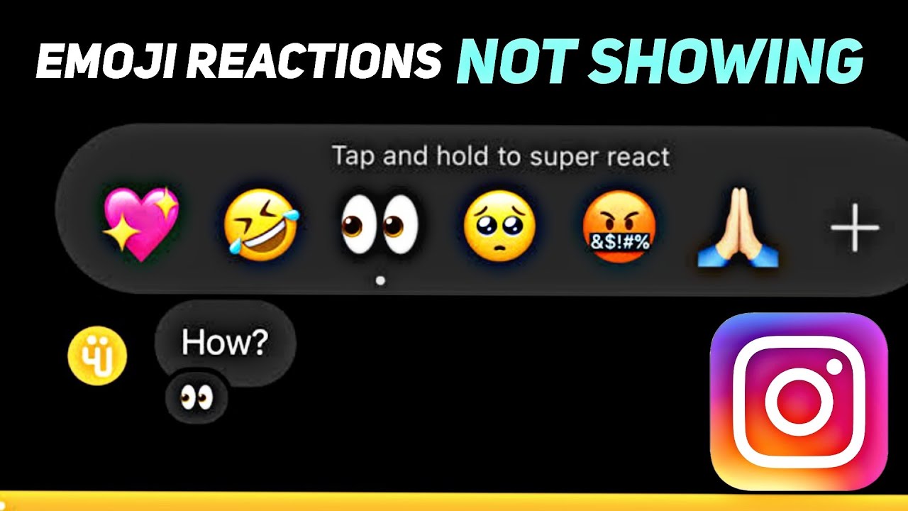 Instagram Emojis Reaction Not Showing Problem Solved | Instagram DM Emoji Reaction Not Showing