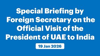 Download Lagu Special Briefing by Foreign Secretary on the Official Visit of the President of UAE to India MP3