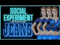 Girl in Bodypaint Jeans Social Experiment