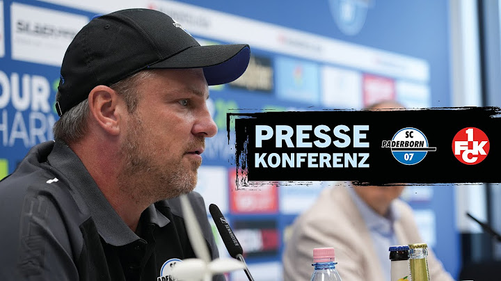 Pressekonferenz nach dem Heimspiel gegen den 1. FC Kaiserslautern