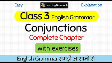 Class 3 Conjunctions । Class 3 English grammar Conjunctions