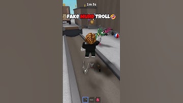 FAKE MURDERER TROLLING IN MM2 🤣 #mm2 #roblox #robloxshorts #shorts