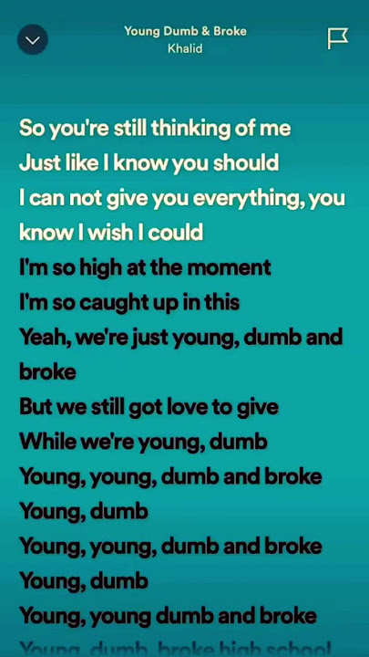 Khalid - Young Dumb & Broke