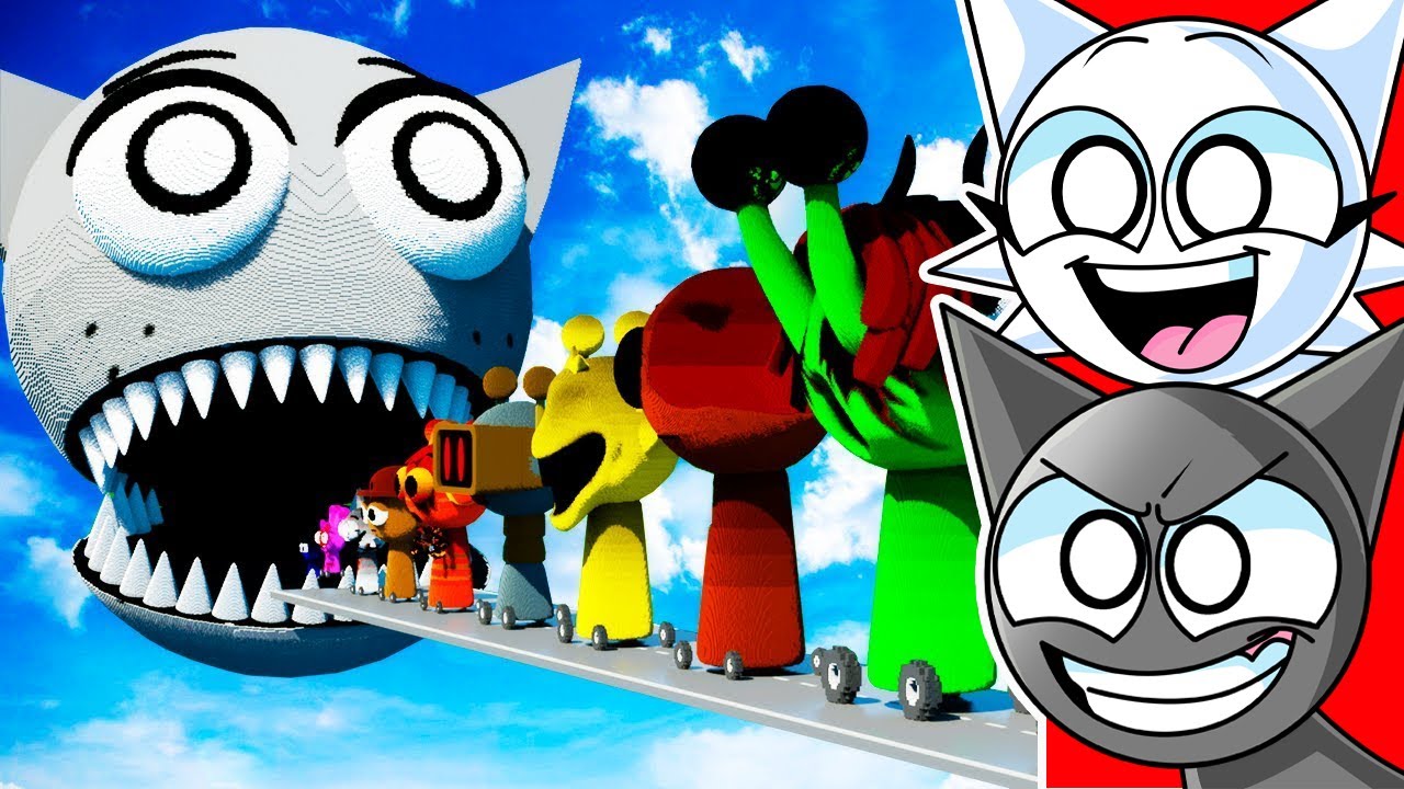 GIANT GRAY VS SPRUNKI CARS