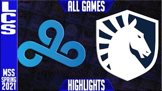 C9 vs TL Highlights ALL GAMES | LCS MSS Playoffs FINAL Spring 2021 | Cloud9 vs Team Liquid