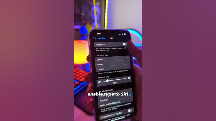 enable type to siri on iPhone