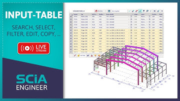 [EN] SCIA Engineer - Input Table (Tutorial)