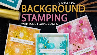 Easy Floral Patterns with Solid Stamps