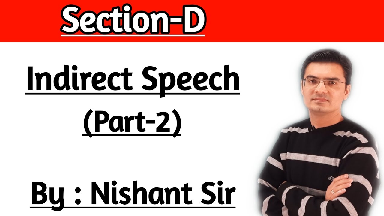 Indirect Speech | English Grammar in Gujarati by Nishant Sir