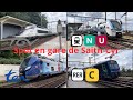 Spot en gare de saintcyr  rer c ligne n et u ter tgv et train divers