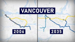 Evolution of the Vancouver SkyTrain 19852035 (animation)