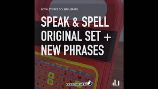 Speak & Spell - Royalty Free Sound Library