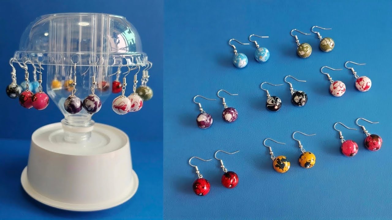 DIY Earrings From Plastic Red Berry 用塑膠紅莓果做耳環 (EP82) 