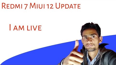 Redmi 7 Miui 12 Update