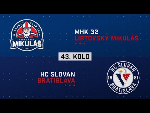 43.kolo MHk 32 Liptovský Mikuláš - HC Slovan Bratislava HIGHLIGHTS
