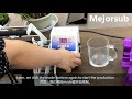 11oz sublimation glass mug printing methold