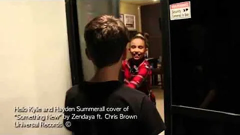 Chris brown ft Zendaya something new(cover hello kylie e hayden summerall)