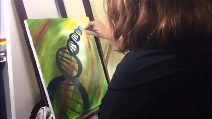 High Speed Art: "DNA Cascade" Spiritual Painting T...