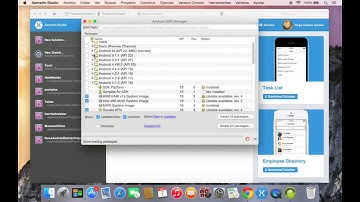 El SDK Manager en Xamarin Android