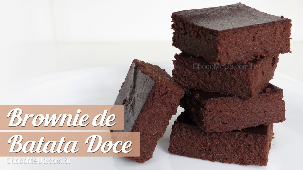 RECEITA DE BROWNIE DE BATATA DOCE SEM FARINHA