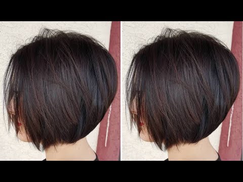 How To Cut Graduated Bob Haircut Tutorial Graduated Bob Variation