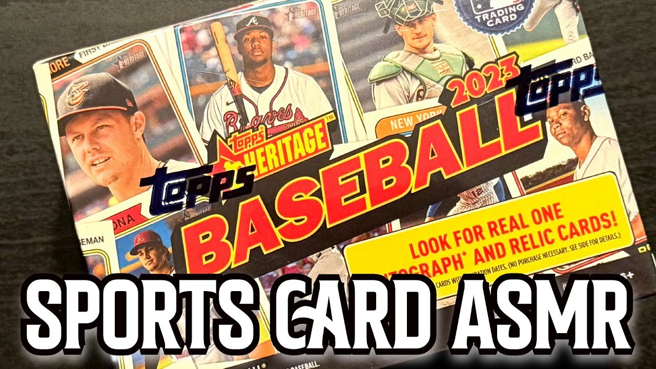 ASMR sounds from 2023 Topps Heritage Baseball Cards | Sports Card ASMR