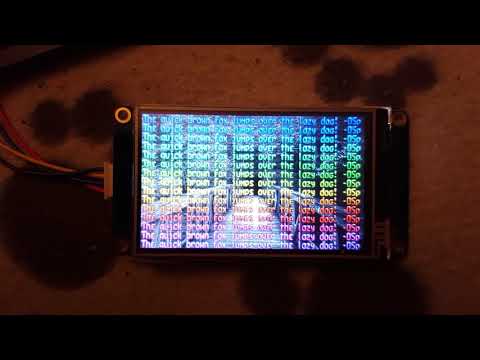 Nextion - Bitmap Font Demo