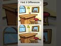 cari 3 differences 💫#shorts