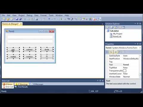 Visual Basic Tutorial   54   Calculator Part 1