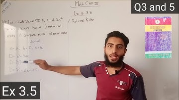 Math class 11 chapter 3 Equations | Ex 3.5 Q3 and 5 (Sindh board) part 2