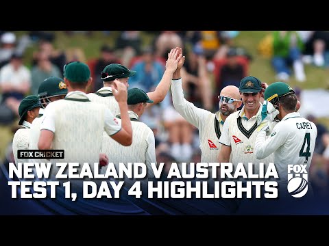 New Zealand v Australia - First Test, Day 4 Full Match Highlights I 03/03/24 I Fox Cricket