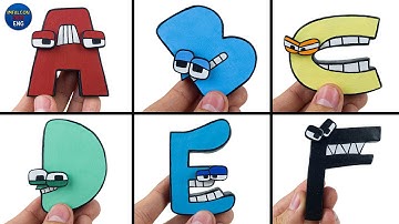 CREATING the ALPHABET LORE (A-F) with Clay/Plasticine