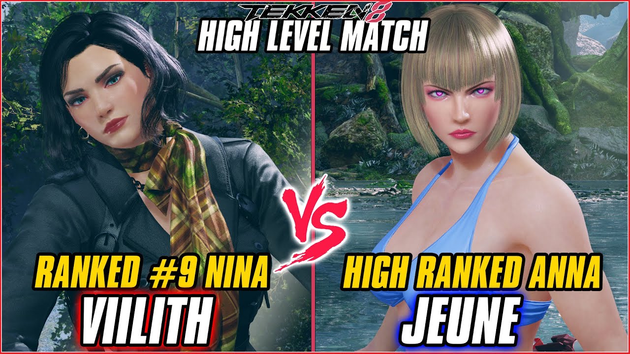 TEKKEN 8 ▰ VIILITH (#9 Ranked Nina) vs JEUNE (Anna) ▰ T8 HIGH LEVEL GAMEPLAY