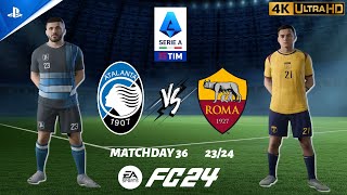 FC 24 - Atalanta vs. Roma | Serie A Matchday 36 23/24 | PS5 [4K 60FPS]