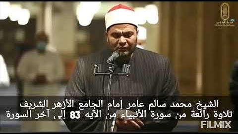 الشيخ محمد سالم عامر /تلاوة لما تيسر من سورة الأنبياء