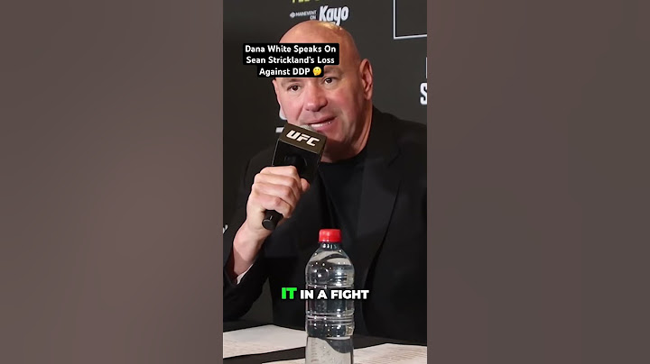 Dana White Speaks On Sean Strickland’s Loss Against DDP 🤔 #ufc #danawhite #interview #viralvideo
