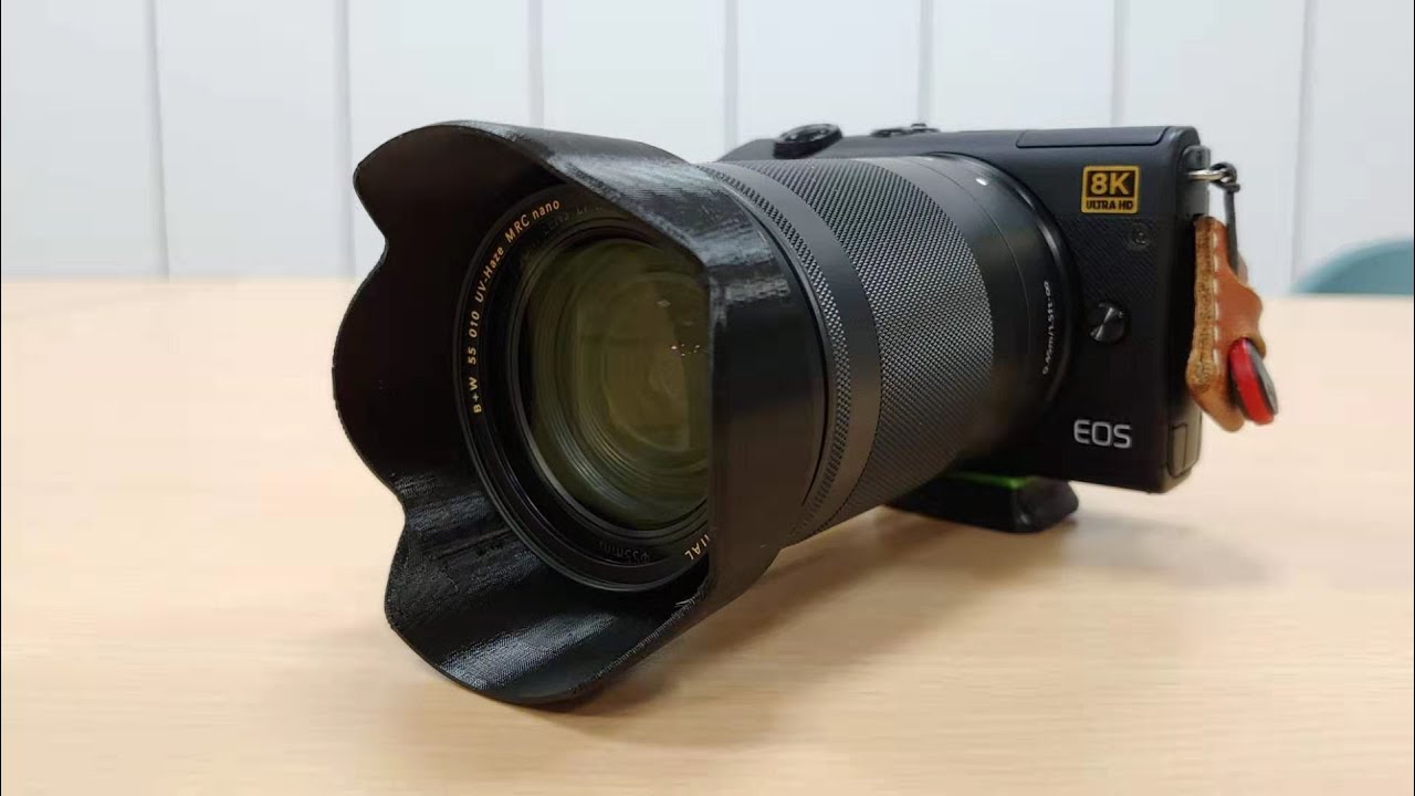 EFM 18-150 3D printed lens hood & bumper