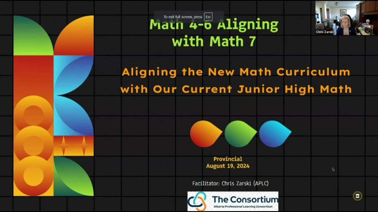 Understanding and Aligning Curriculum with our Current Junior High Math ...
