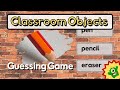 Classroom objects  a guessing game   free worksheets english esl activities