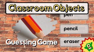 Classroom objects | A Guessing Game | + Free Worksheets |English ESL Activities