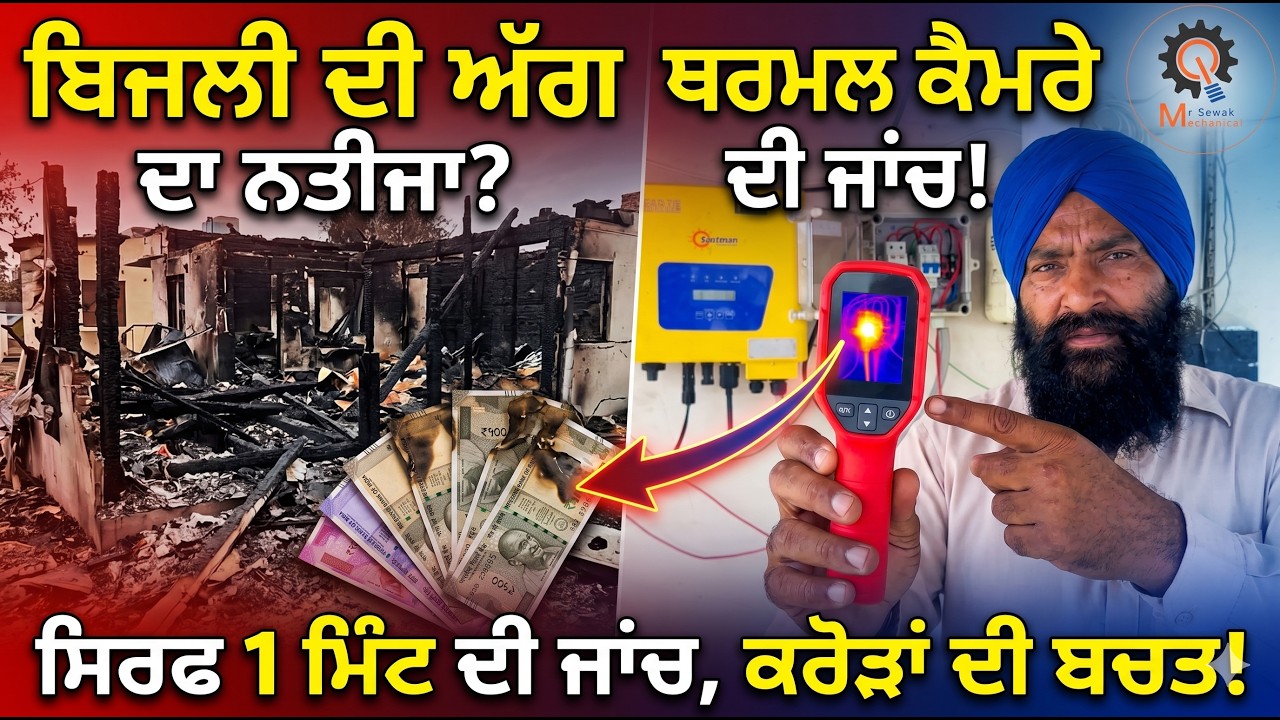 ⁣ਕਰੋੜਾਂ ਦਾ ਨੁਕਸਾਨ ਹੋਣ ਤੋਂ ਬਚਾਓ! 😱 Thermal Camera ਦਾ ਜਾਦੂ Live ਵੇਖੋ!