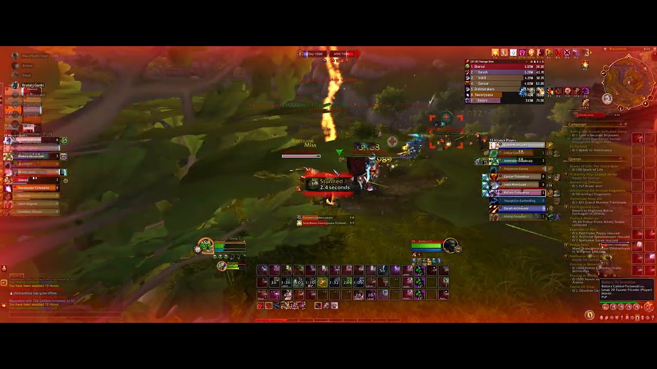 For The PvPeople RBGs  Arathi 5 Cap WIN! They gave up!