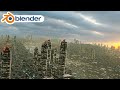 【blender アニメーション】Sci-Fi City Animation
