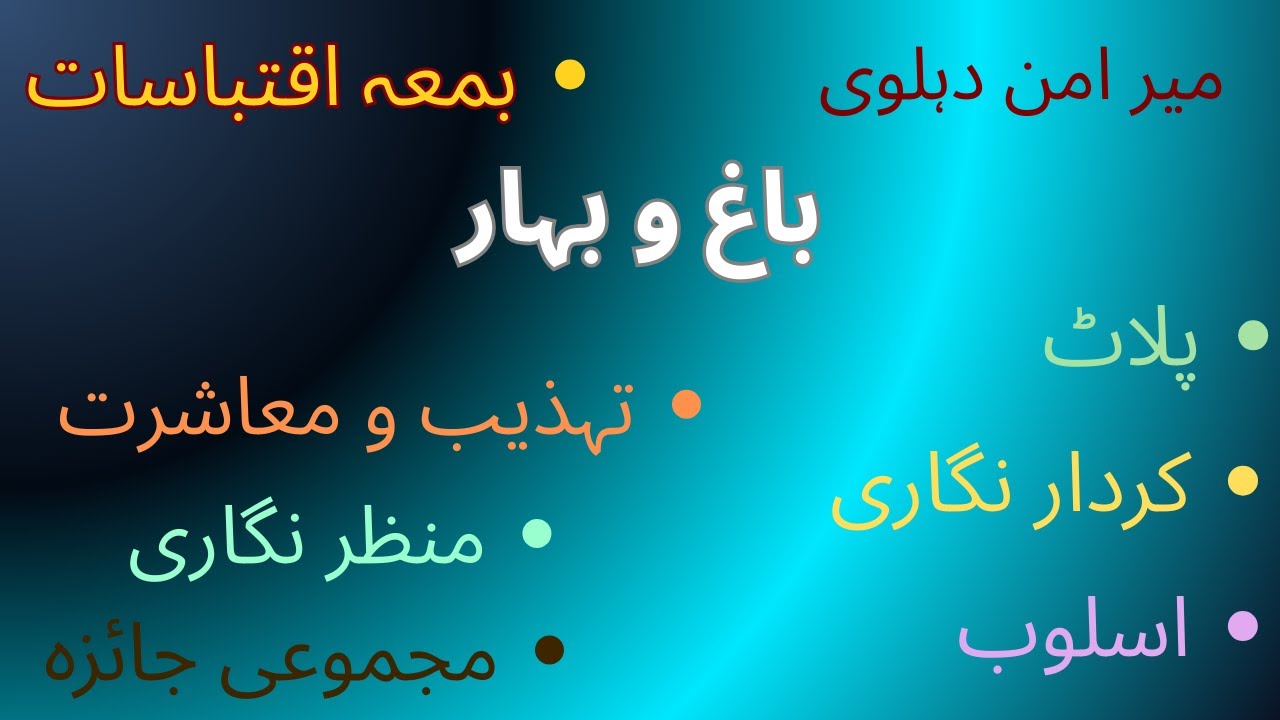 Meer Aman Dehalvi | Bagh o Bahar | Fiqri Fanny Jaiza| باغ و بہار فکری فنی جائزہ | Tanqeedi Jaiza