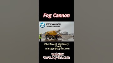 How Do Fog Cannons Minimize Water Usage in Dust Suppression?#pollutioncontrol #mistblower