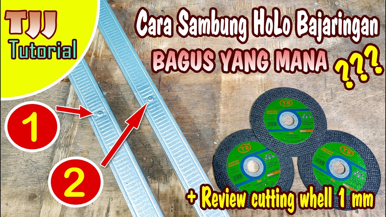 DUA CARA SAMBUNG  HOLLOW BAJA  RINGAN  review mata gerinda 