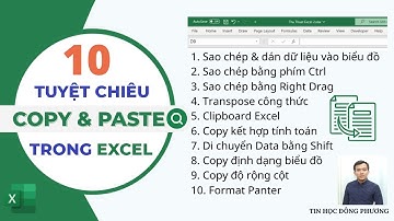 10 Tuyệt chiêu COPY và PASTE trong Excel mà bạn không ngờ tới | Tin Học Đông Phương