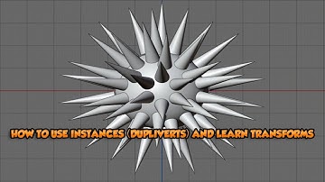 How to use instances (Dupliverts) - Blender 2.8 Tutorial