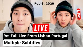 🔴 BTS RM (Namjoon) Full Live with Multiple Subtitles | BTS Album Arirang, Jungkook \u0026 ARMY